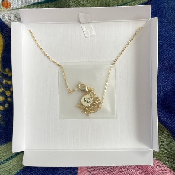 Brand New Rae Dunn Gemini 14K Gold Plated Over Brass Astrology 16”+2” Necklace - Picture 6 of 8